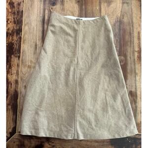 Vintage GAP Women's Beige & Tan Academia Librarian A-Line Skirt Size 6